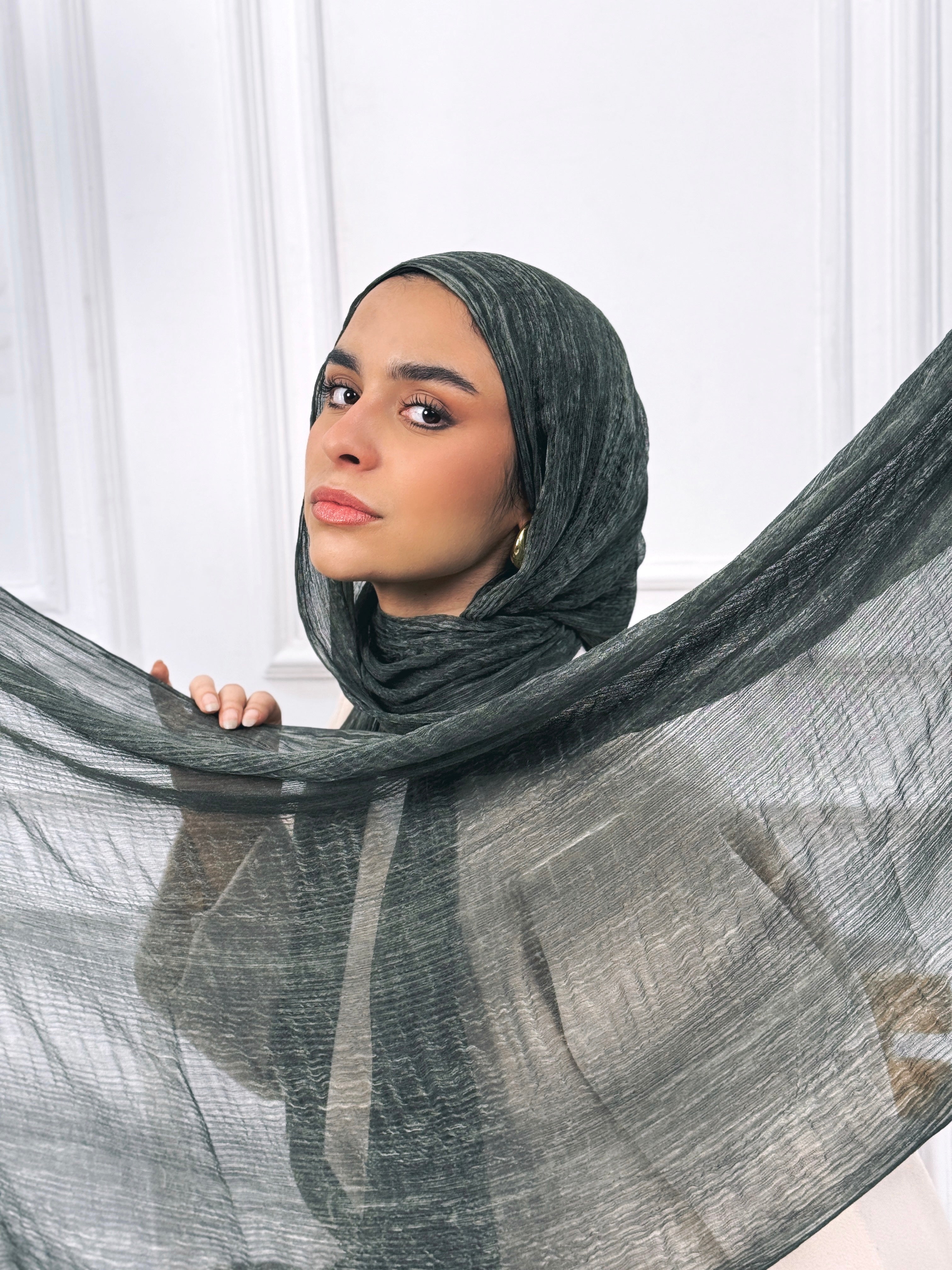 Olive - Airy chiffon
