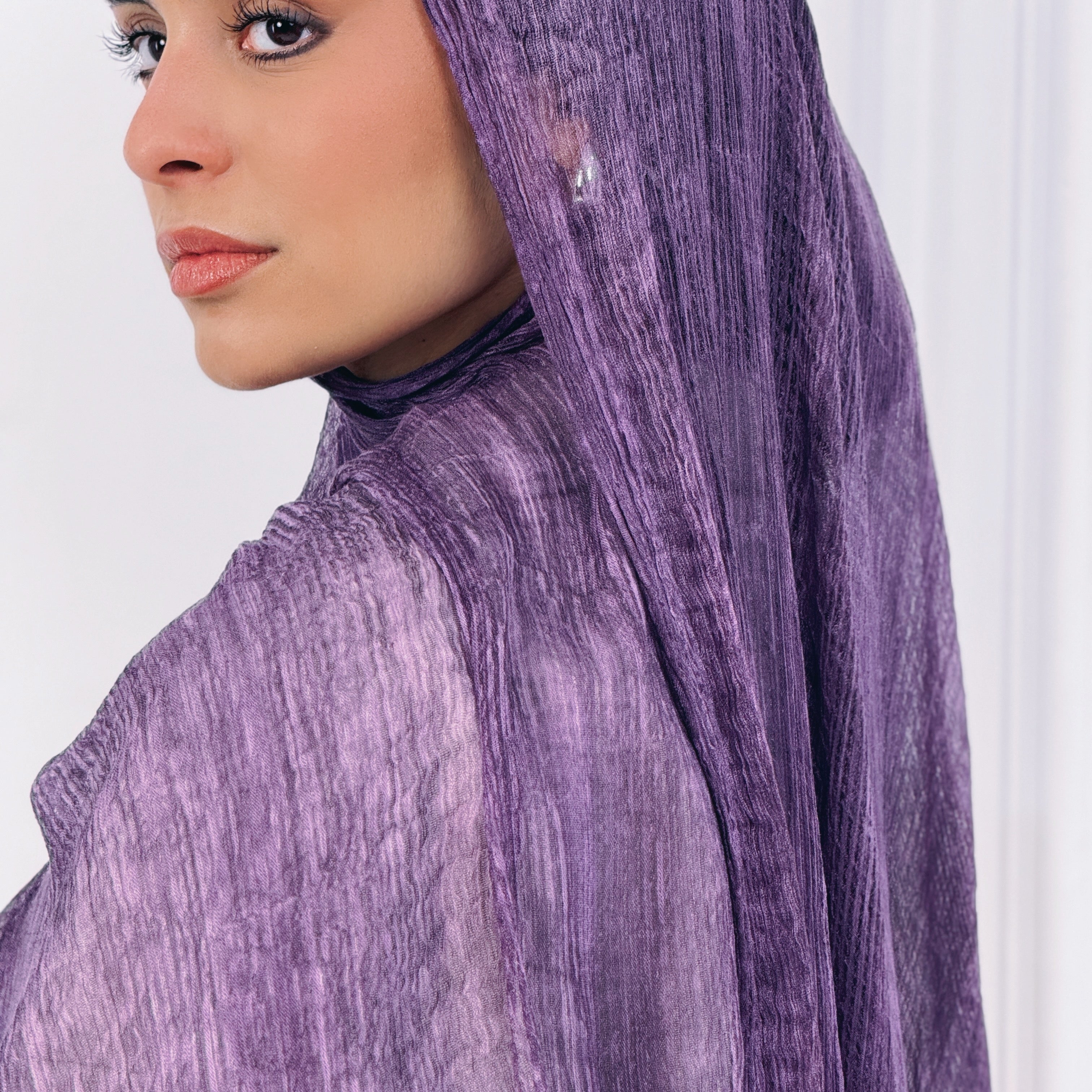 Purple - Airy chiffon
