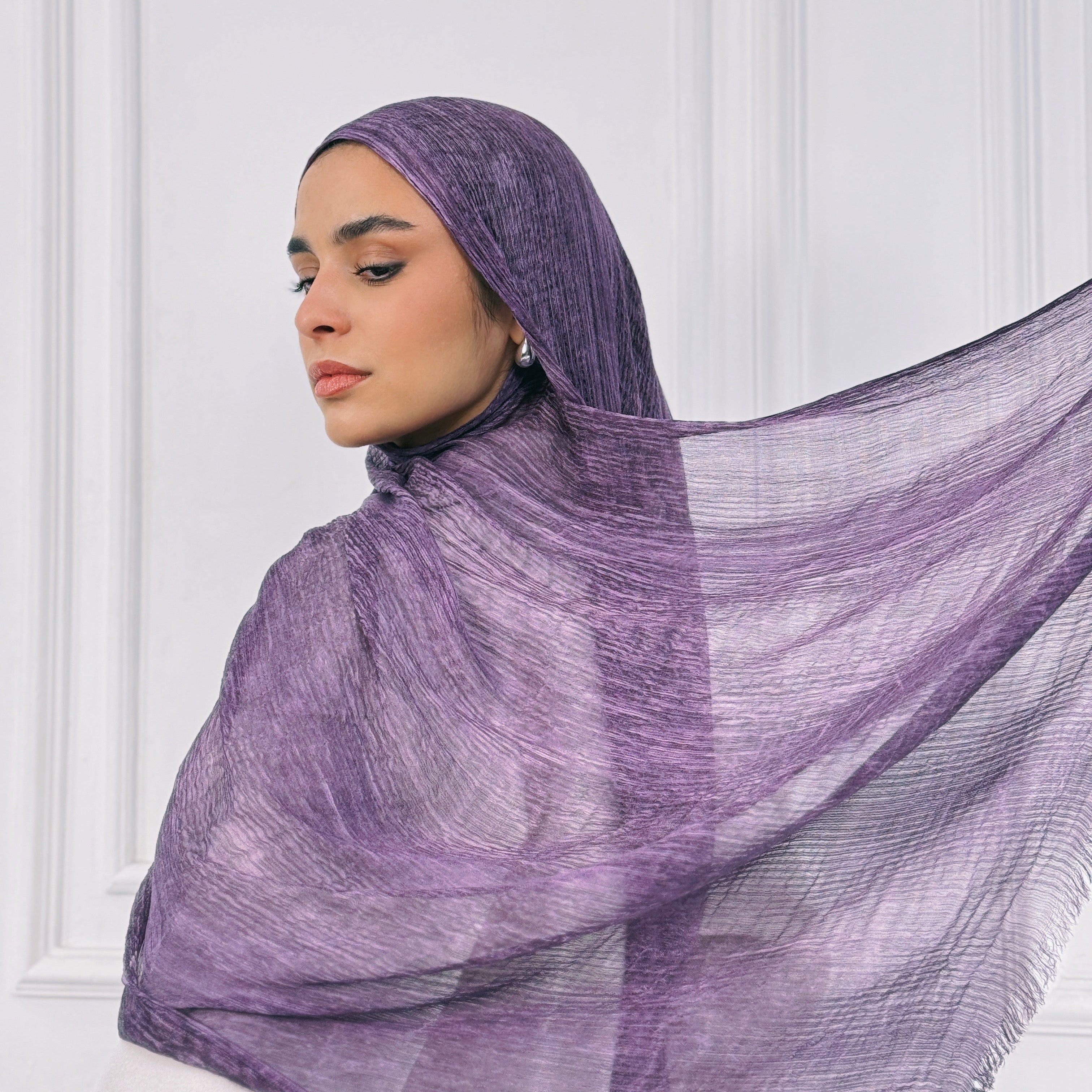 Purple - Airy chiffon