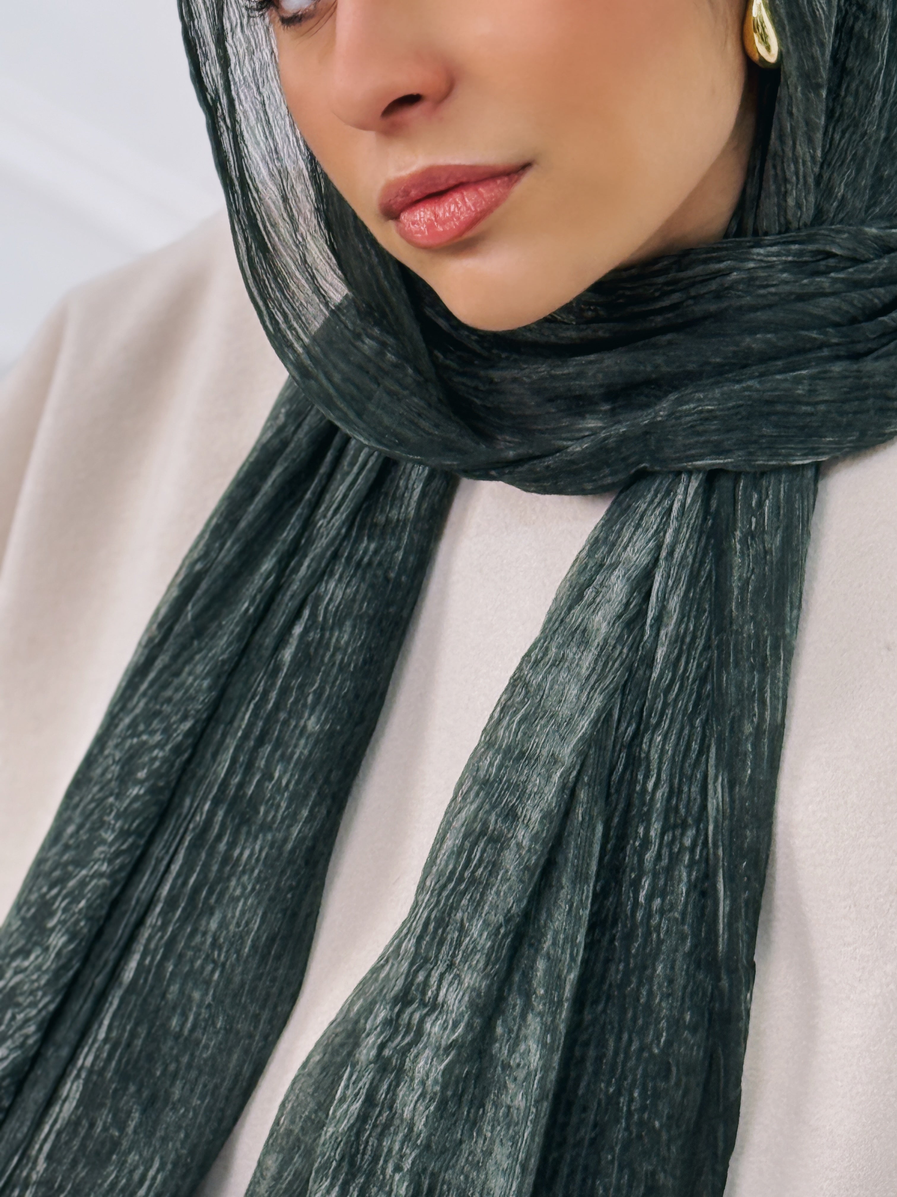 Olive - Airy chiffon