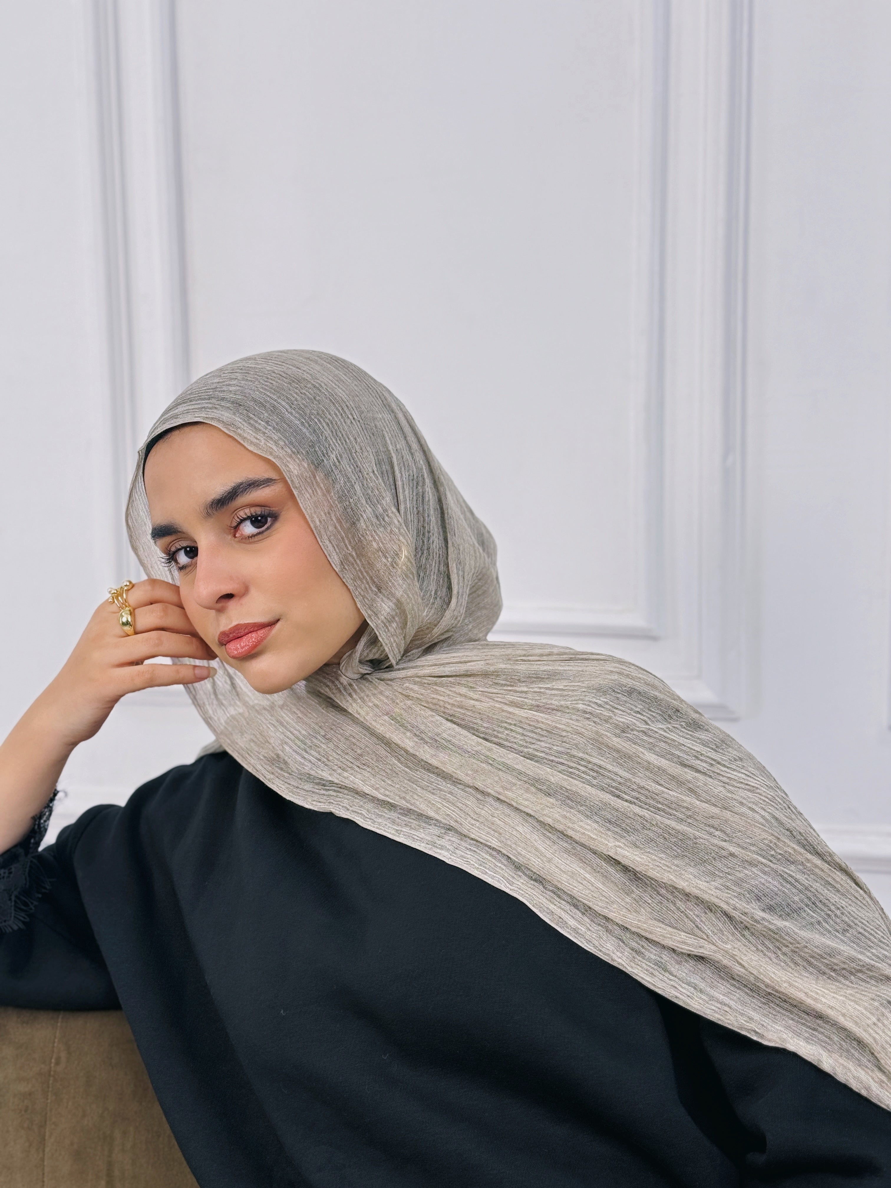 Beige - Airy chiffon