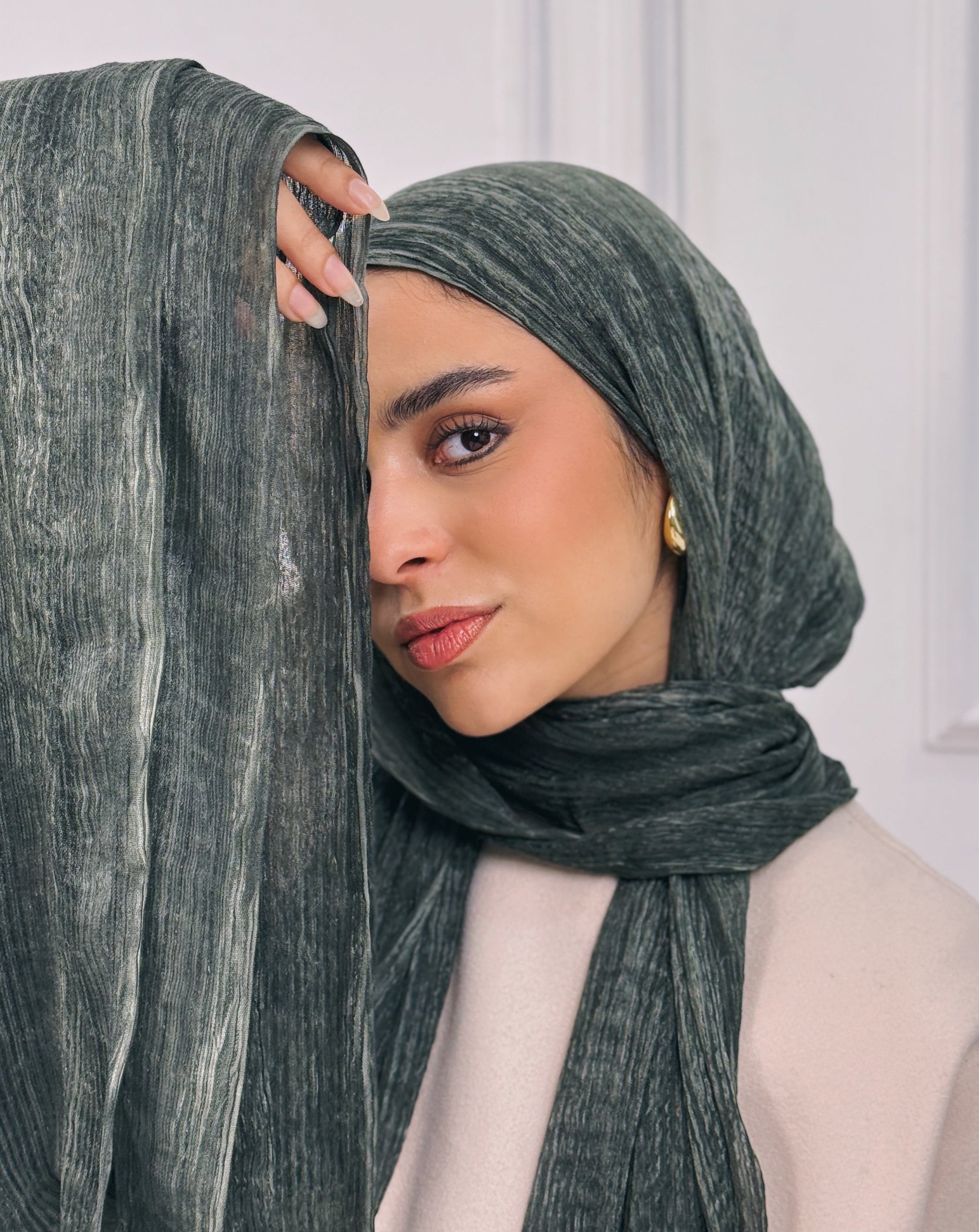 Olive - Airy chiffon