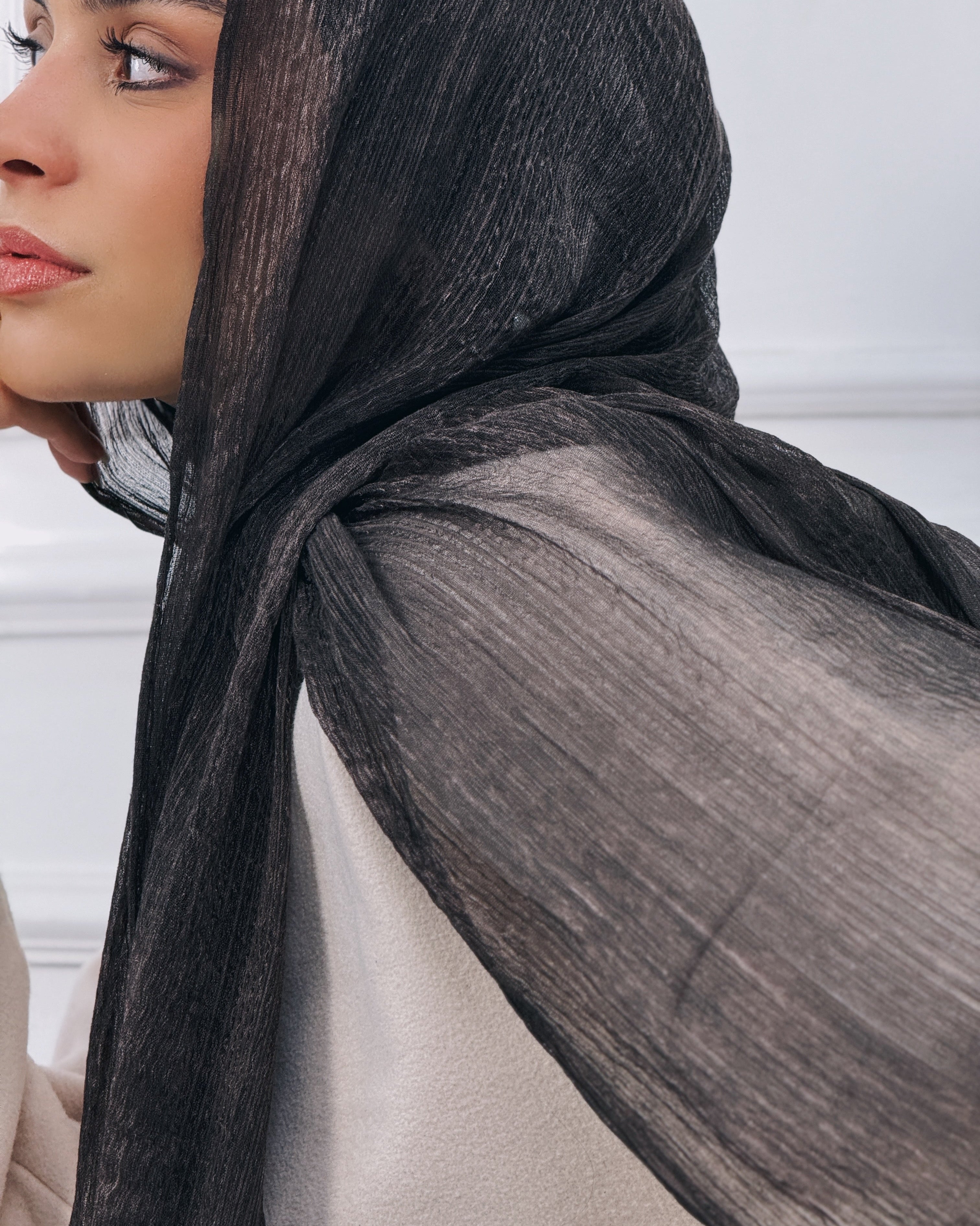 Dark brown - Airy chiffon